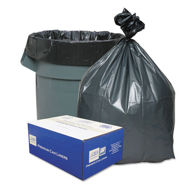 Platinum Plus® Can Liners, 45 Gal, 1.55 Mil, 39" X 46", Gray, 50-carton freeshipping - TVN Wholesale